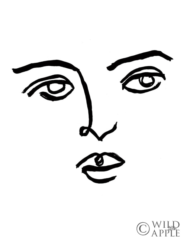 Reproduction of Making Faces VI by Melissa Averinos - Wall Decor Art