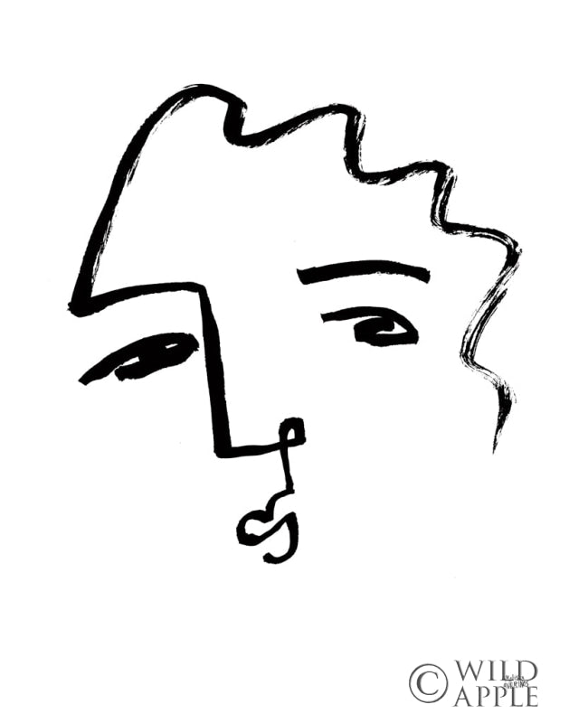 Reproduction of Making Faces IX by Melissa Averinos - Wall Decor Art