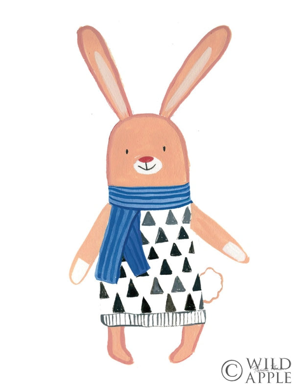 Reproduction of Neighborhood Pals IX Blue by Farida Zaman - Wall Decor Art