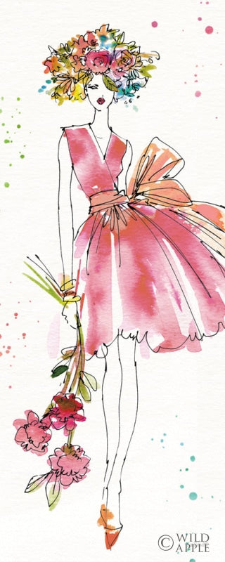 Reproduction of Floral Figures V by Anne Tavoletti - Wall Decor Art