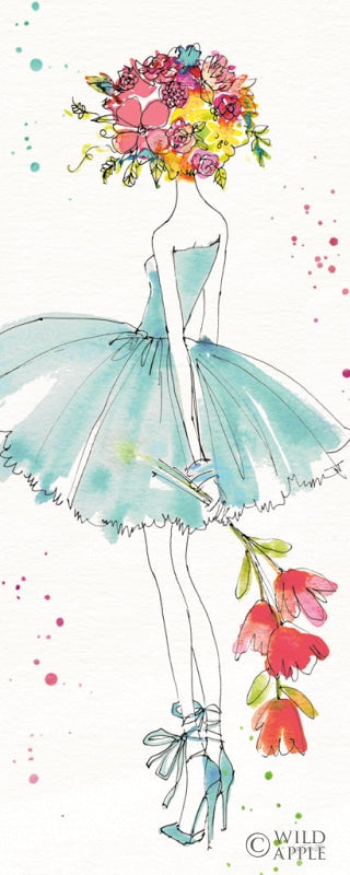 Reproduction of Floral Figures VI by Anne Tavoletti - Wall Decor Art