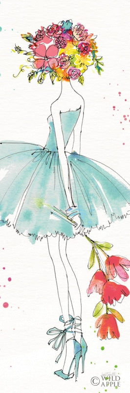 Reproduction of Floral Figures VI Crop by Anne Tavoletti - Wall Decor Art