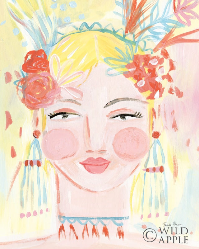 Reproduction of Boho Lady I by Farida Zaman - Wall Decor Art