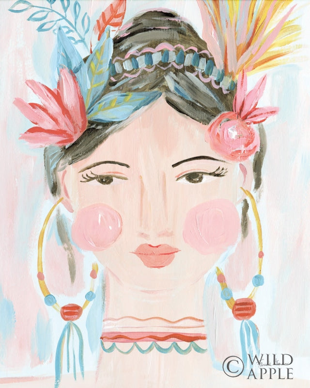 Reproduction of Boho Lady II by Farida Zaman - Wall Decor Art
