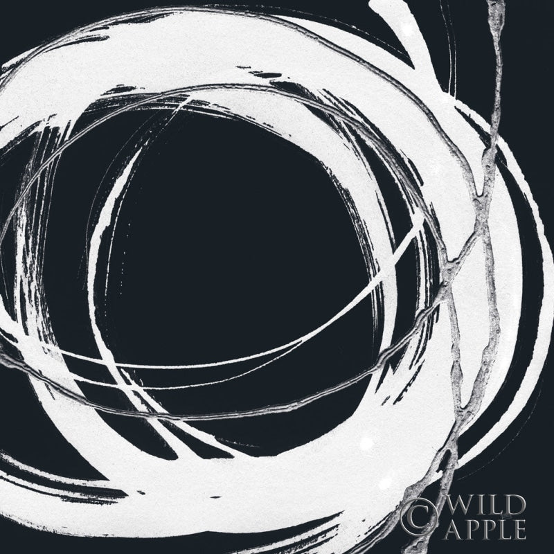 Reproduction of Gilded Enso II BW by Chris Paschke - Wall Decor Art
