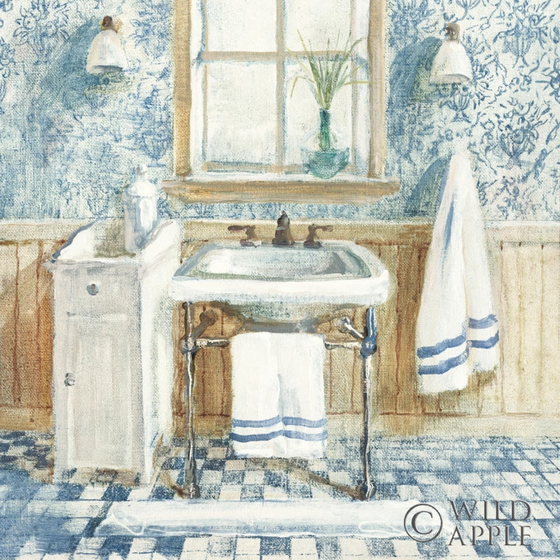 Reproduction of Victorian Sink I Navy by Danhui Nai - Wall Decor Art