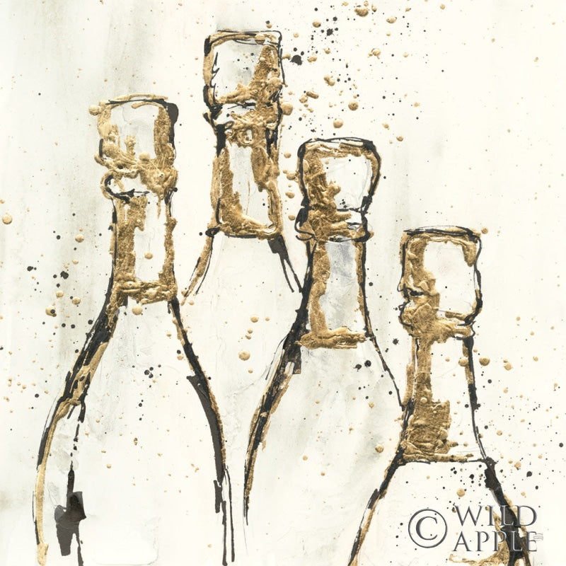 Reproduction of Champagne is Grand II Gold by Chris Paschke - Wall Decor Art