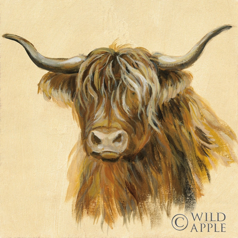 Reproduction of Highland Animal Cow by Silvia Vassileva - Wall Decor Art