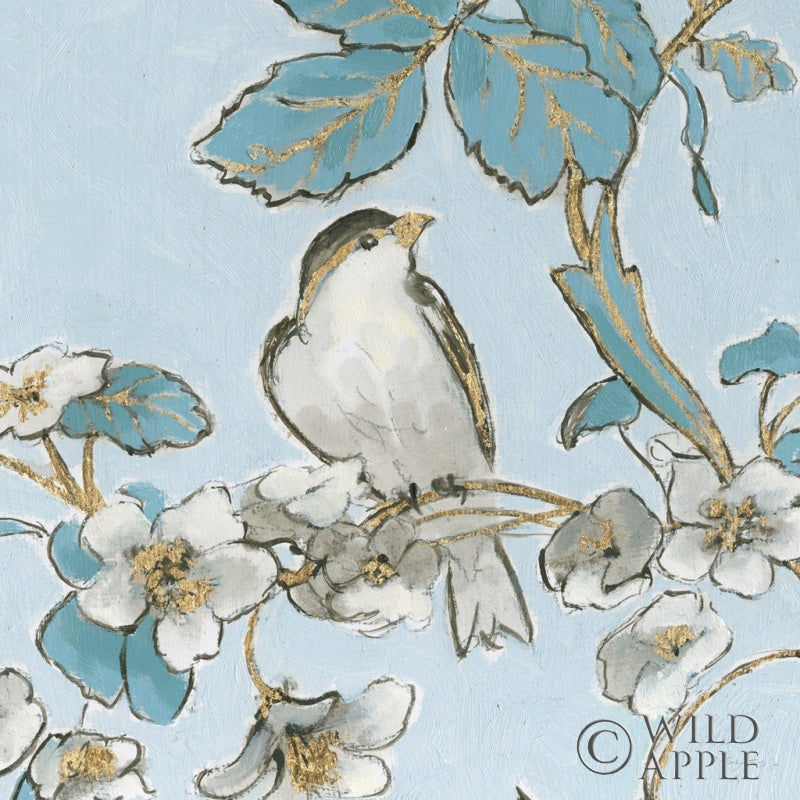 Reproduction of Toile Birds III by Emily Adams - Wall Decor Art
