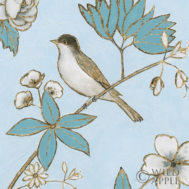 Reproduction of Toile Birds IV by Emily Adams - Wall Decor Art