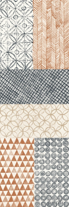 Reproduction of Maki Tile Panel I Warm by Kathrine Lovell - Wall Decor Art