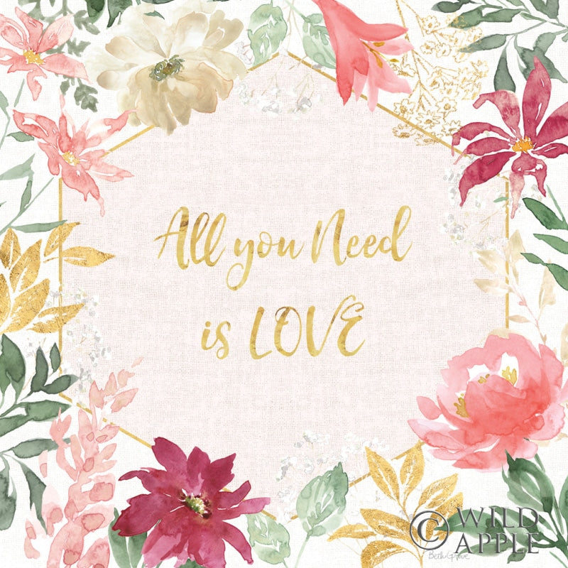 Reproduction of All You Need is Love III by Beth Grove - Wall Decor Art