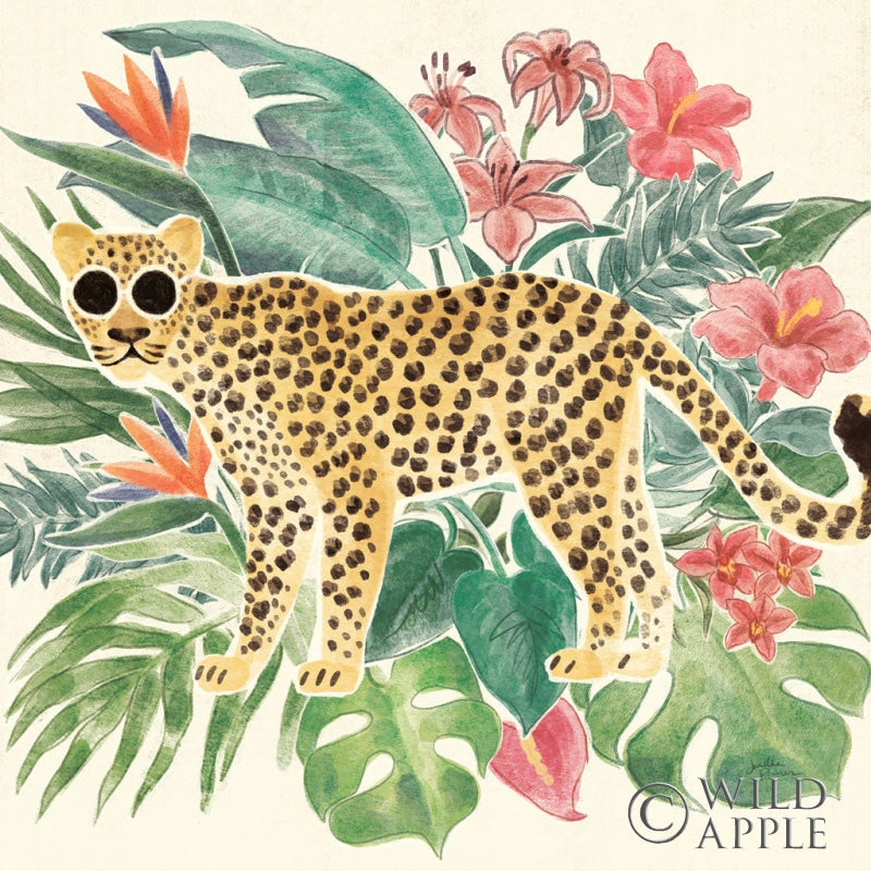 Reproduction of Jungle Vibes Jaguar by Janelle Penner - Wall Decor Art