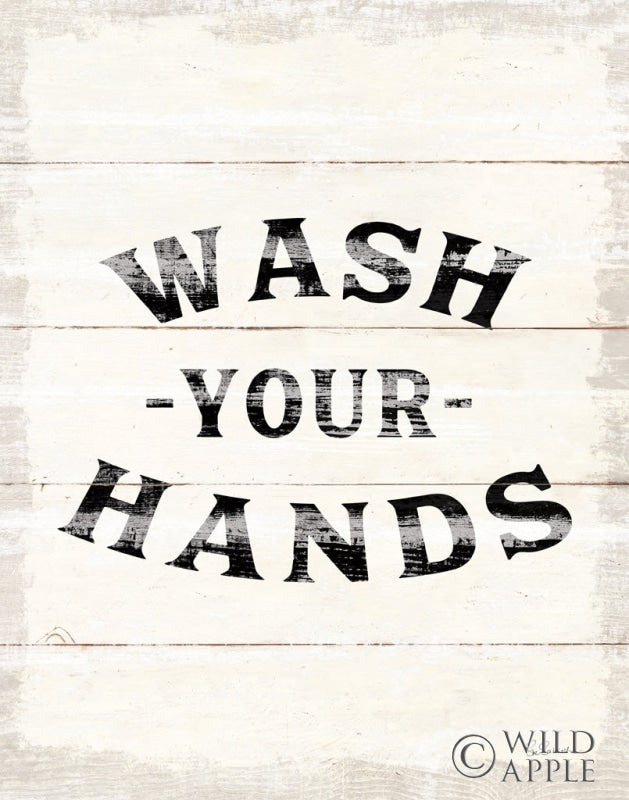 Reproduction of Shiplap Bath IV v2 by Sue Schlabach - Wall Decor Art