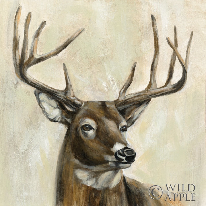 Reproduction of Bronze Deer by Silvia Vassileva - Wall Decor Art