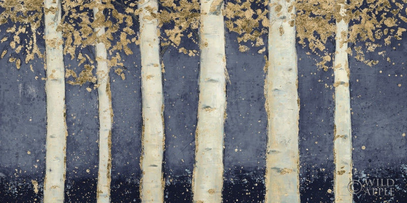 Reproduction of Magnificent Birch Grove Indigo Crop by James Wiens - Wall Decor Art
