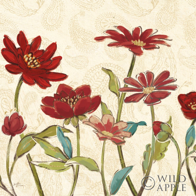 Reproduction of Red Gold Beauties III Crop by Janelle Penner - Wall Decor Art