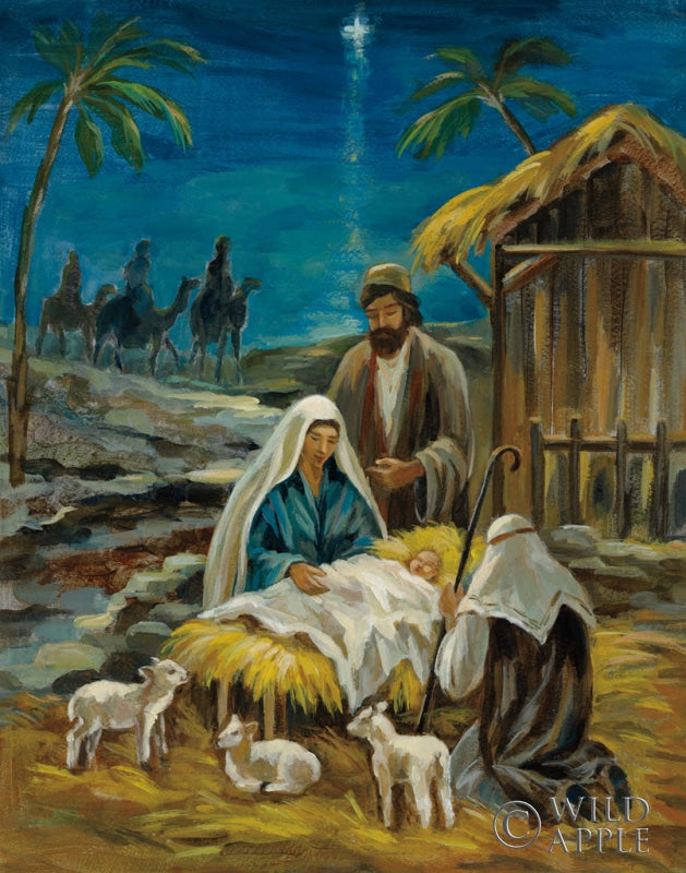 Reproduction of Nativity Scene by Silvia Vassileva - Wall Decor Art