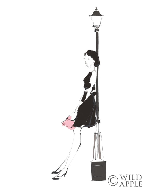 Reproduction of French Chic III Pink on White No Words by Avery Tillmon - Wall Decor Art