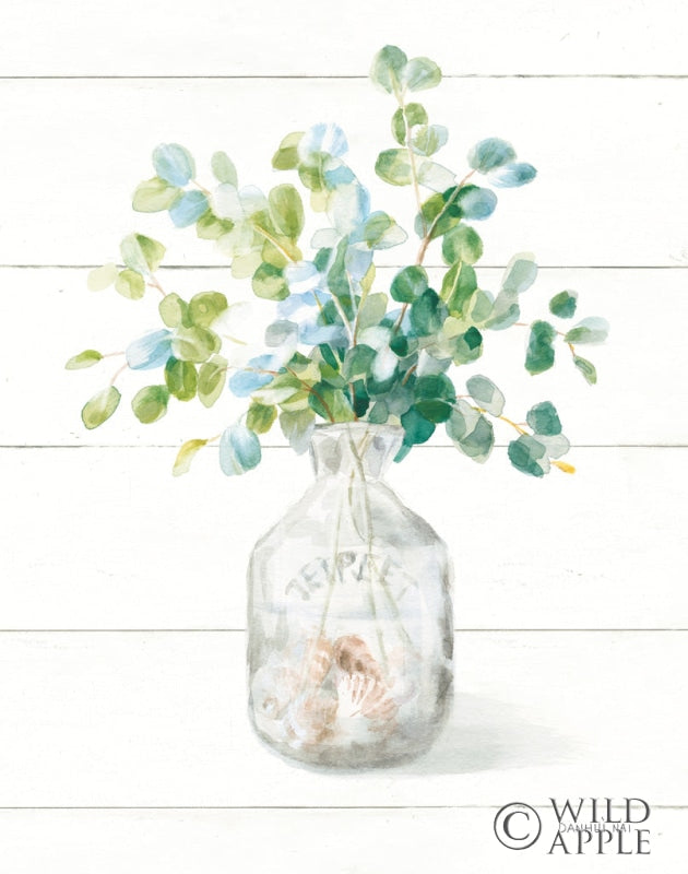 Reproduction of Beach Flowers IV Vase by Danhui Nai - Wall Decor Art