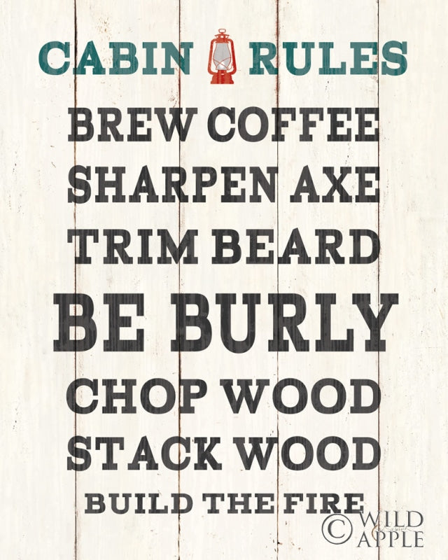 Reproduction of Cabin Life V Neutral by Sue Schlabach - Wall Decor Art