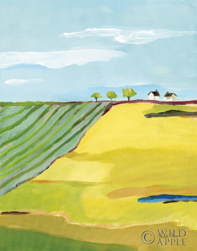 Reproduction of Golden Country by Farida Zaman - Wall Decor Art