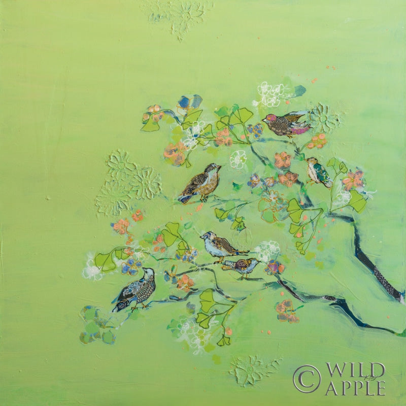 Reproduction of Bird Song by Kellie Day - Wall Decor Art