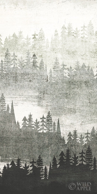 Reproduction of Mountainscape Silver Panel II by Michael Mullan - Wall Decor Art