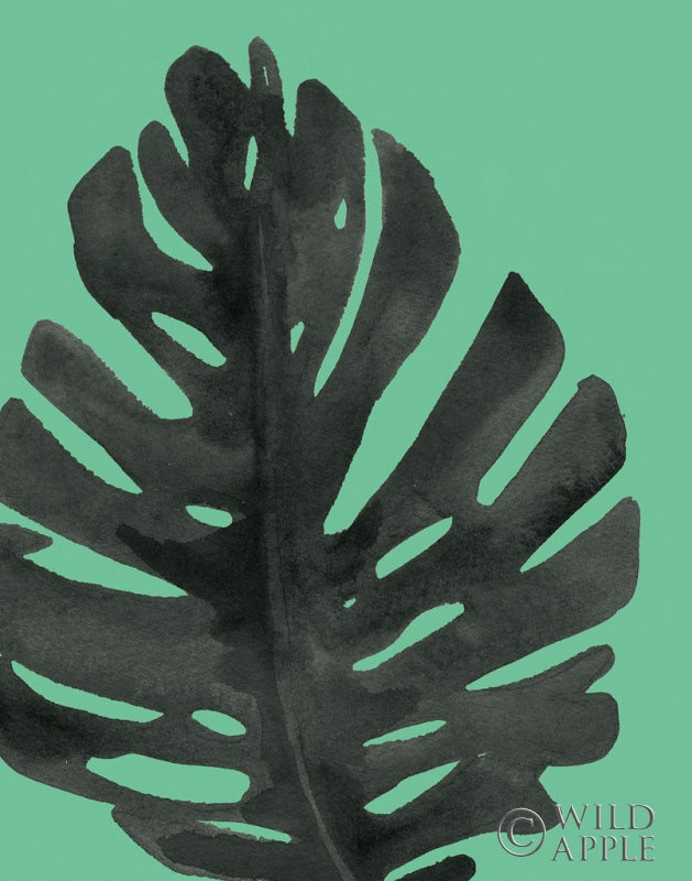 Reproduction of Tropical Palm I BW Green by Wild Apple Portfolio - Wall Decor Art