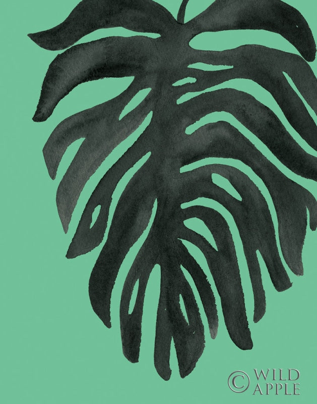 Reproduction of Tropical Palm II BW Green by Wild Apple Portfolio - Wall Decor Art