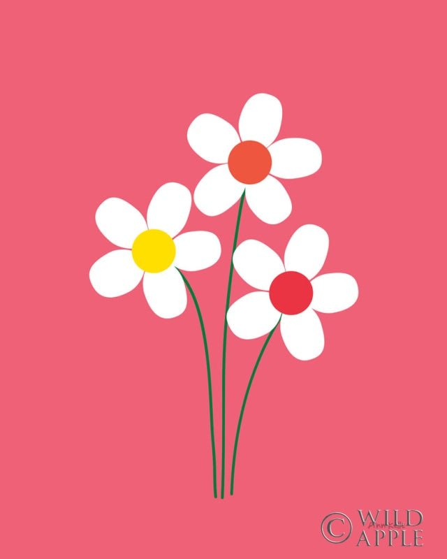 Reproduction of Daisies I by Ann Kelle - Wall Decor Art