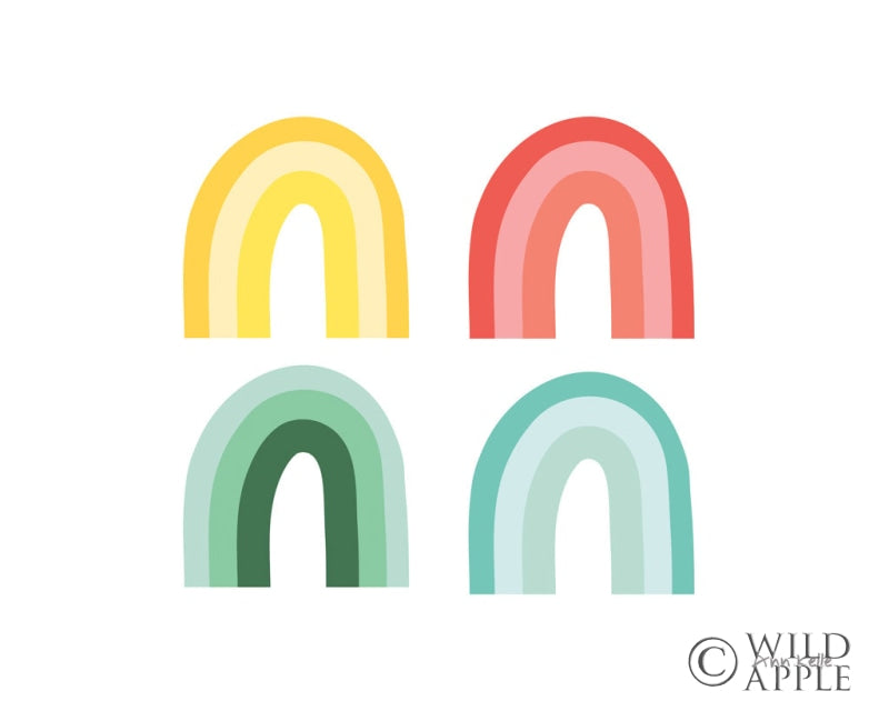 Reproduction of Rainbow Colors I by Ann Kelle - Wall Decor Art