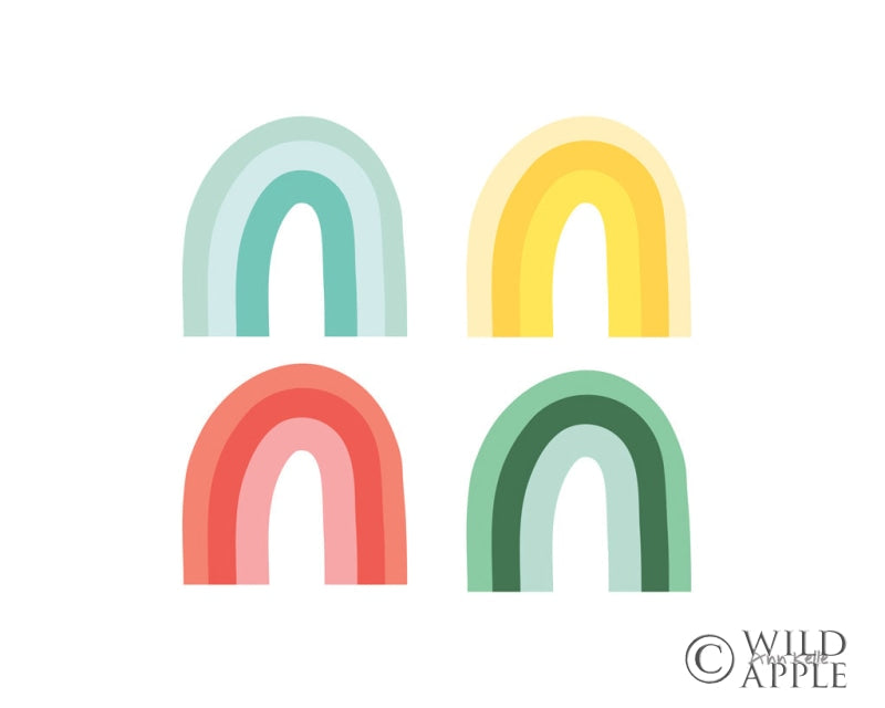 Reproduction of Rainbow Colors II by Ann Kelle - Wall Decor Art