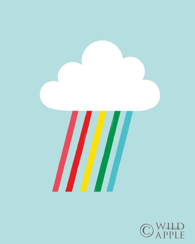 Reproduction of Rainbow Rays II by Ann Kelle - Wall Decor Art