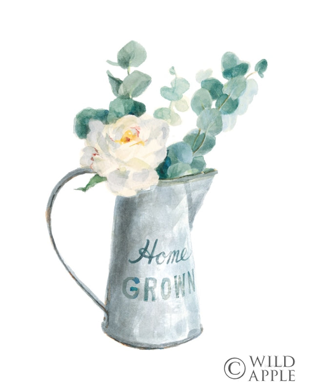 Reproduction of Floursack Home V on White by Danhui Nai - Wall Decor Art