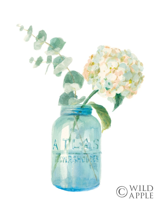 Reproduction of Floursack Home VI on White by Danhui Nai - Wall Decor Art