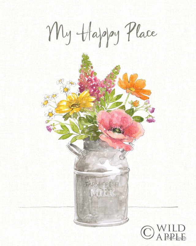 Reproduction of Farmhouse Floral VIII by Beth Grove - Wall Decor Art