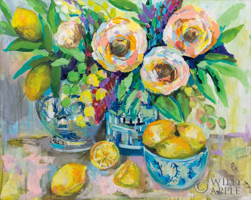 Reproduction of Afternoon Lemonade by Jeanette Vertentes - Wall Decor Art