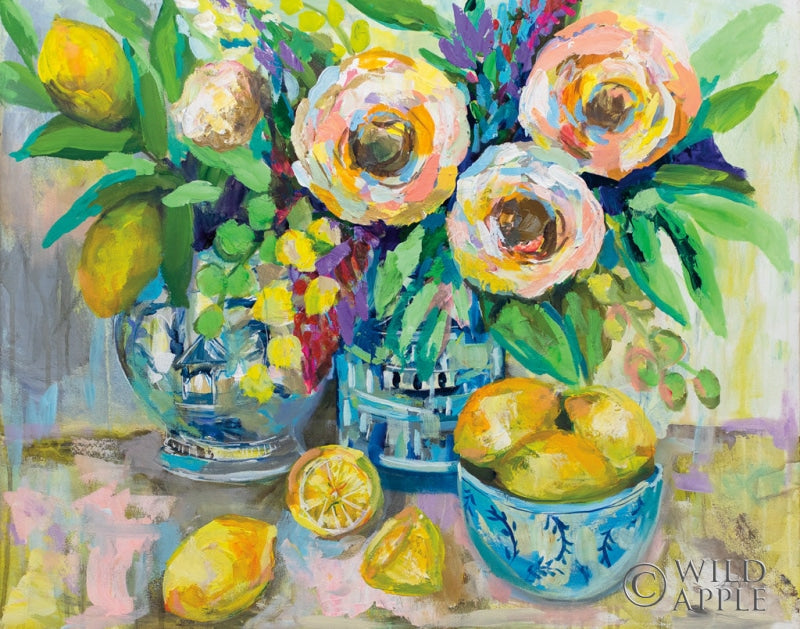 Reproduction of Afternoon Lemonade by Jeanette Vertentes - Wall Decor Art