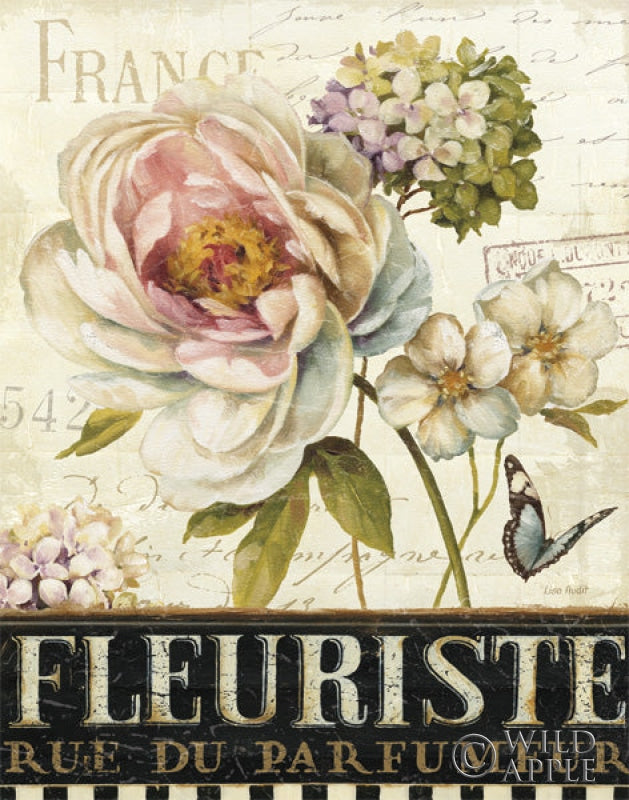 Reproduction of Marche de Fleurs III by Lisa Audit - Wall Decor Art