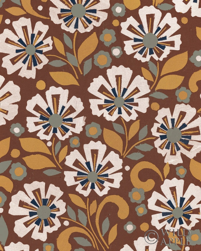Reproduction of Boho Floral VI by Wild Apple Portfolio - Wall Decor Art