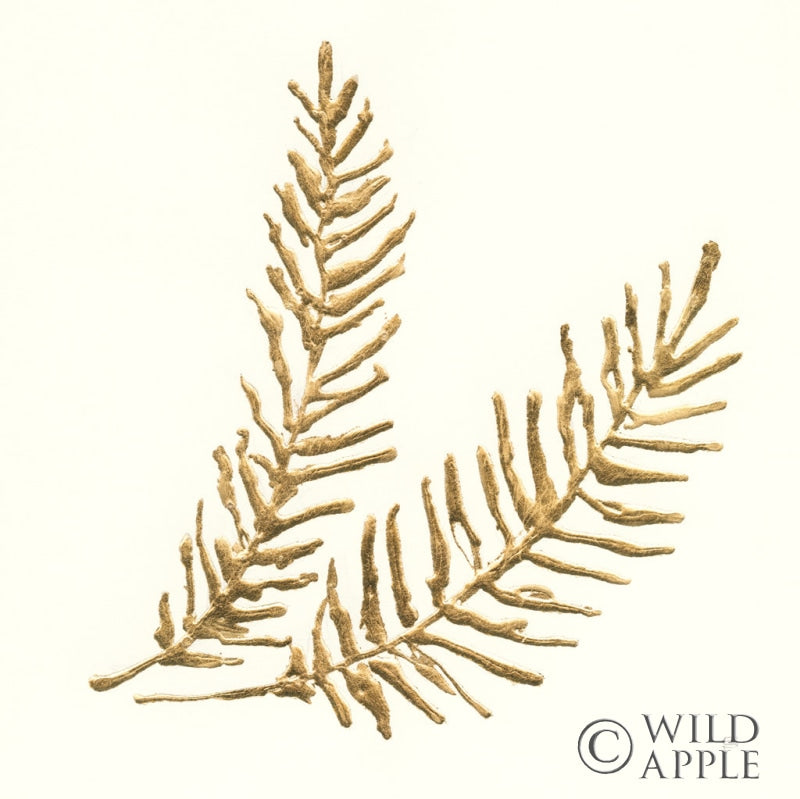 Reproduction of Gilded Fern IV by Chris Paschke - Wall Decor Art