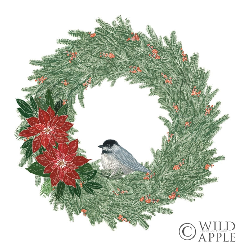 Reproduction of Woodland Wreath No Words II by Sara Zieve Miller - Wall Decor Art