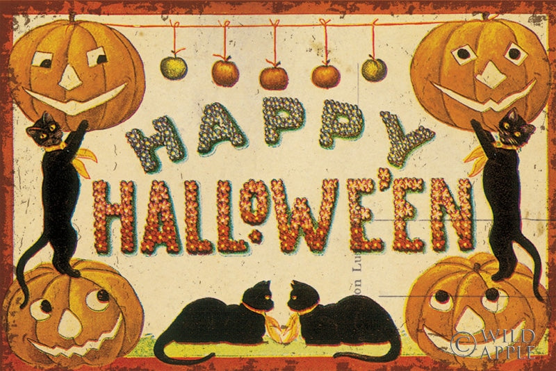 Reproduction of Halloween Nostalgia Happy Halloween by Katie Pertiet - Wall Decor Art