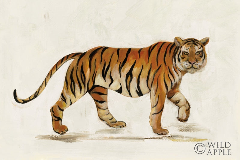 Reproduction of Walking Tiger Light by Silvia Vassileva - Wall Decor Art