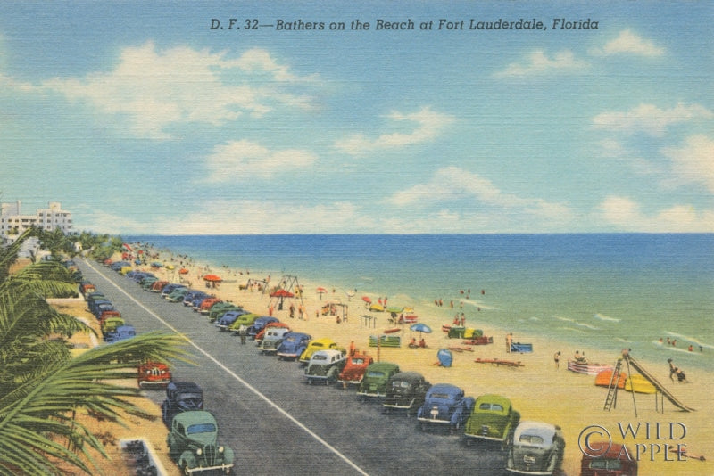 Reproduction of Beach Postcard II by Wild Apple Portfolio - Wall Decor Art