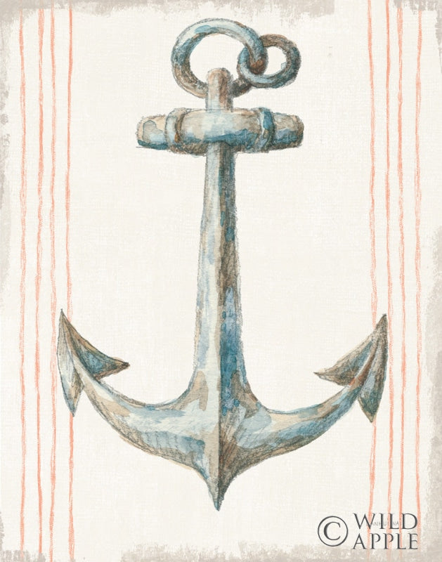 Reproduction of Floursack Nautical V no Words by Danhui Nai - Wall Decor Art