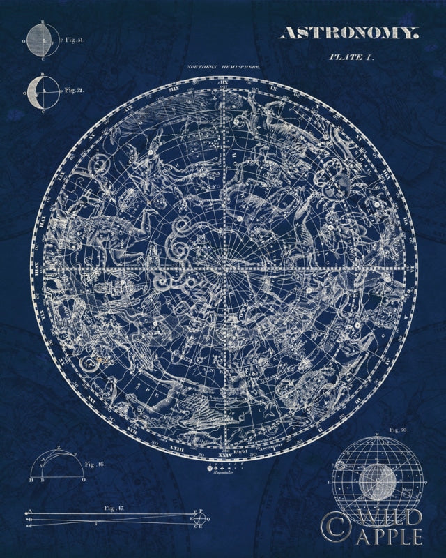 Reproduction of Celestial Blueprint v2 by Sue Schlabach - Wall Decor Art