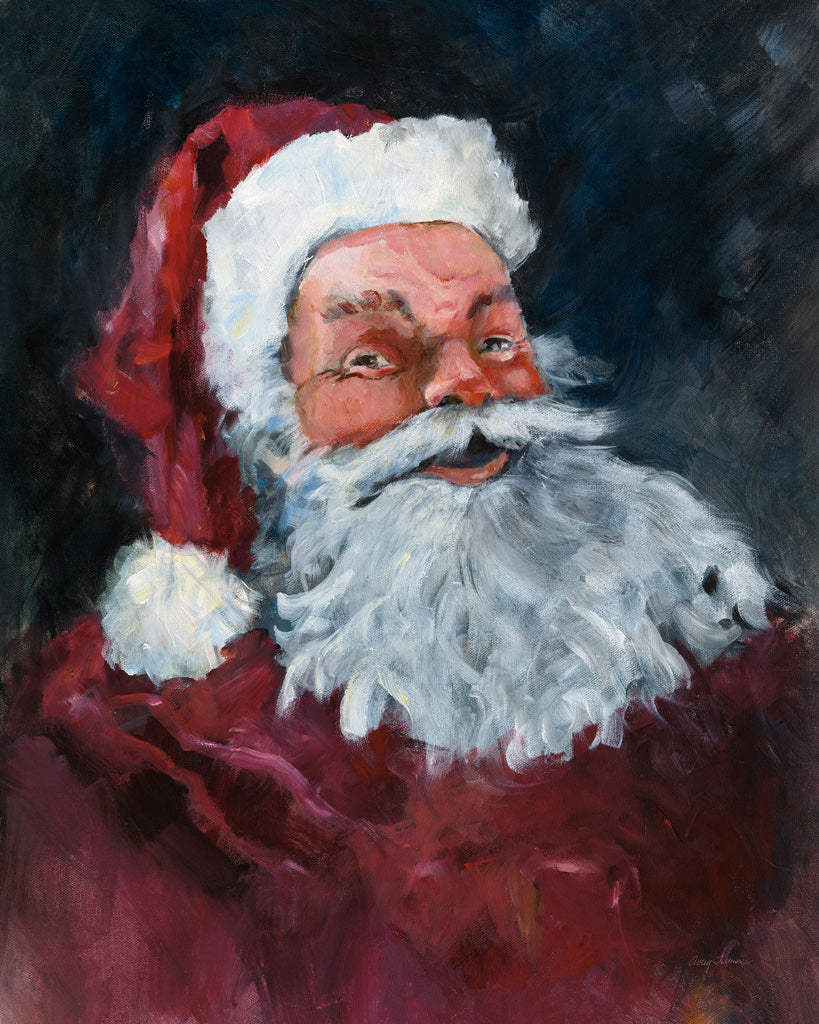 Reproduction of Jolly Santa by Avery Tillmon - Wall Decor Art