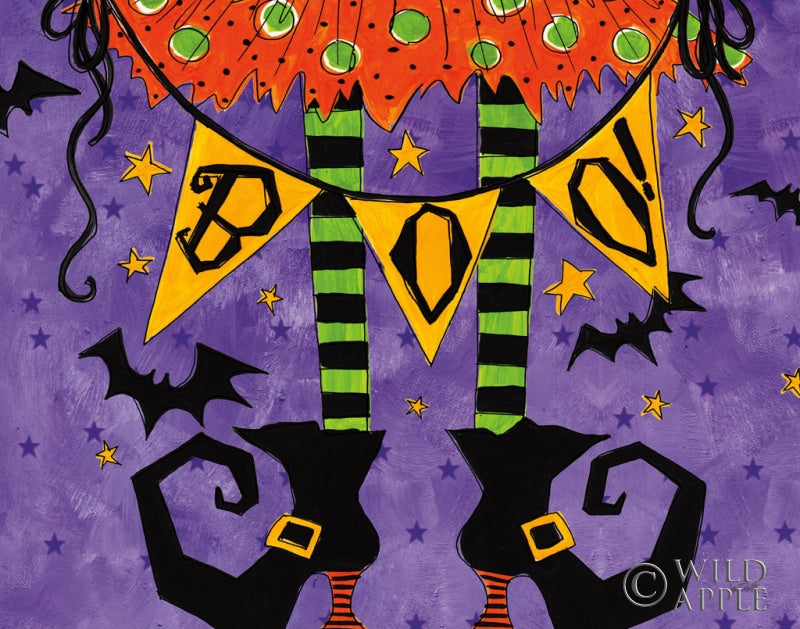 Reproduction of Spooky Fun Witch Crop by Anne Tavoletti - Wall Decor Art